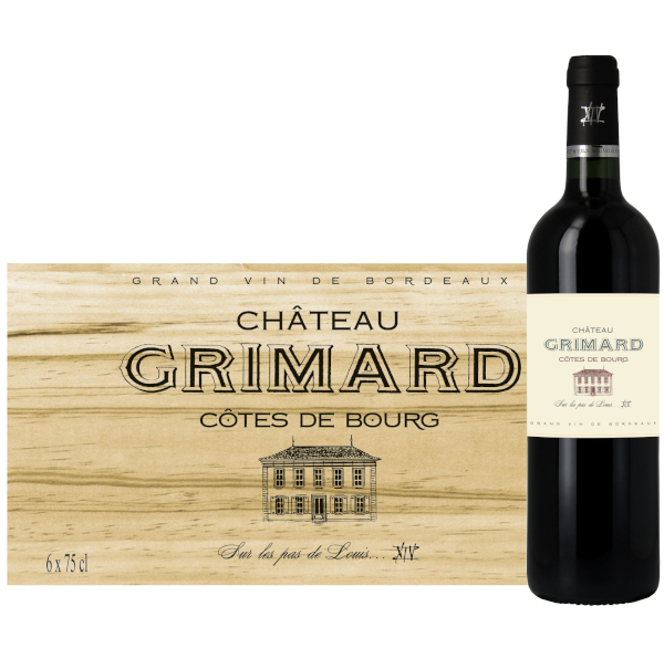 Château Grimard Côtes de Bourg (Wooden case of 6 bottles)